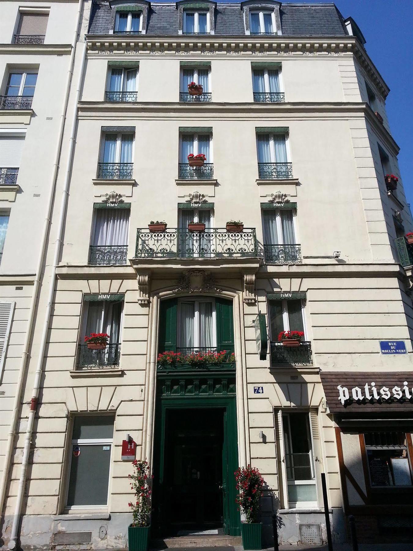 Hotel Moulin Vert Paris Eksteriør billede